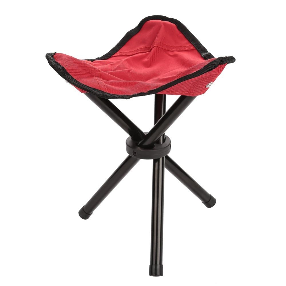 Portable Collapsible Fishing Chair with Carry Strap 3 Legs Tripod Chair 3 Colors Lightweight Outdoor Chair Hiking