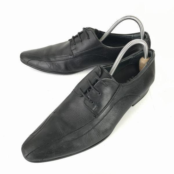 

MNGUYEN MAC Long Nose Swirl Moc Dress Shoes [25.0/Black] Business Leather Shoes
