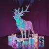 Christmas Laser Magic Elk: Outdoor Luminous Deer Decoration for Malls and Bars