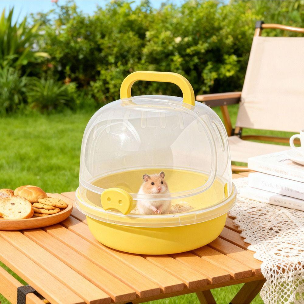 Large Space Travel Hamster Carrier Breathable Small Pet Carrying Box  Small Animal