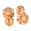 Chonor Brain Teaser IQ Test 3D Wooden Puzzle Toys, 12 Pieces Set, Brain Mind Teaser Puzzle Gift for Adults & Kids