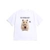 Korean Lazy Life Slogan Fluffy Hamster Print T Shirt Casual Oversized Streetwear Short Sleeve Top