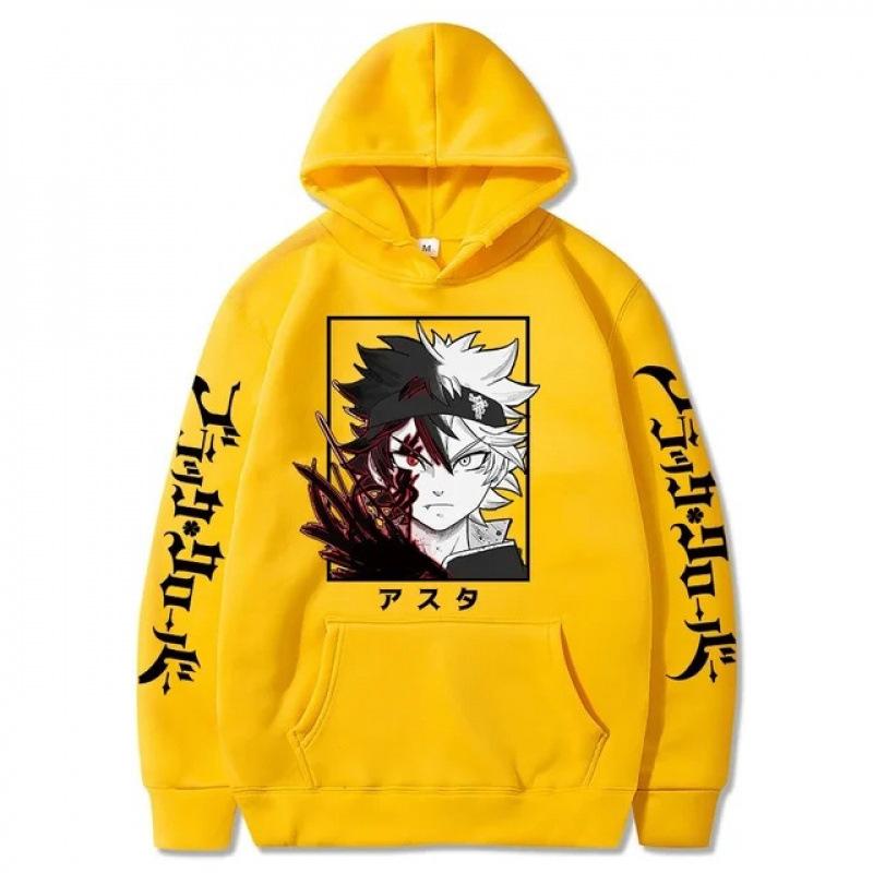 Black Clover Anime Men'S Hoodie Sweatshirt H