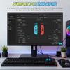 Wireless Joy-Con Compatible Controller for Switch OLED Lite with 6-Axis Gyro, RGB, Turbo and Vibration