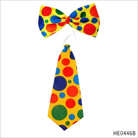 Colorful Clown Polka Dot Costume Set with Nose, Hat, Wig, Bow Tie, and Magic Props.