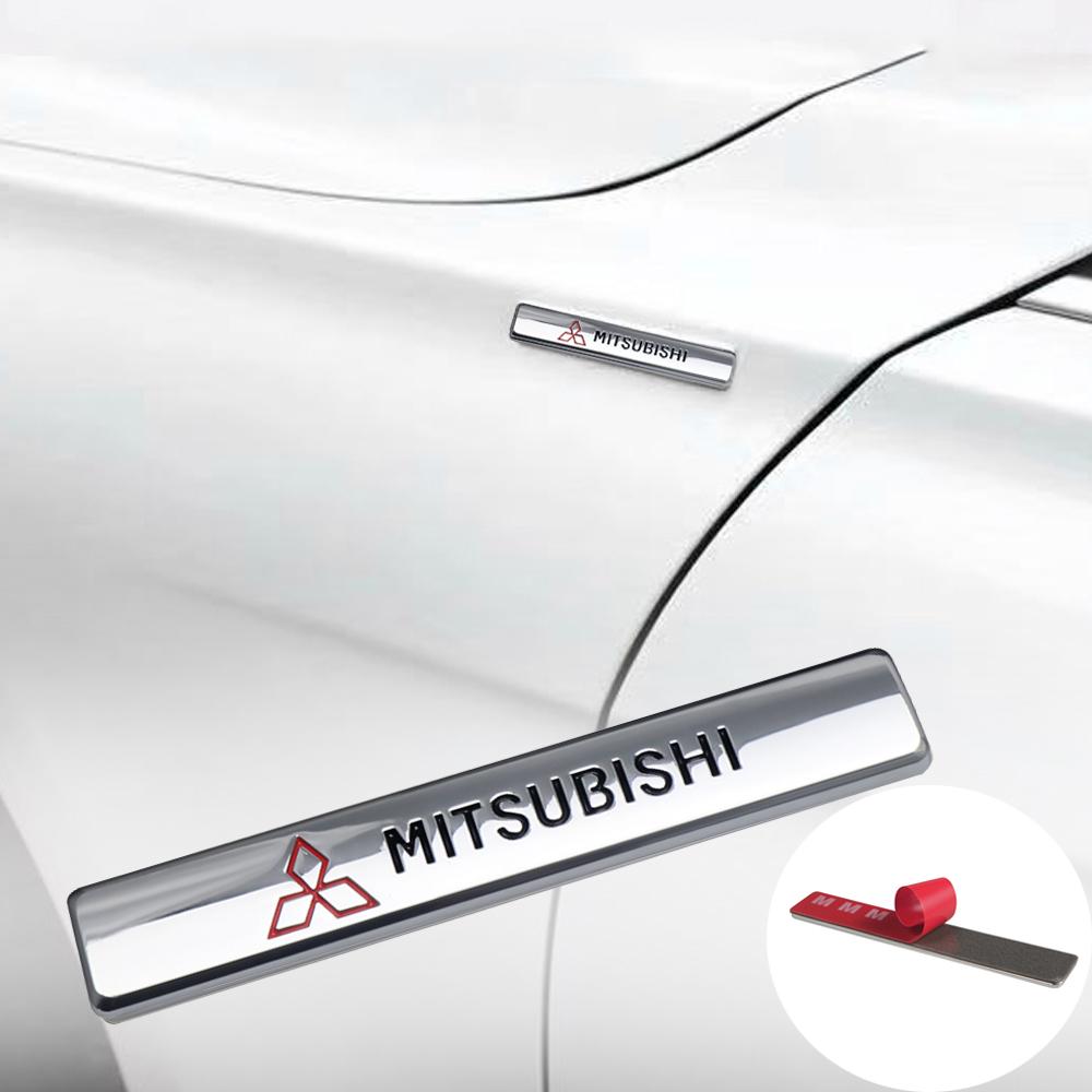 3D Metal Strip Sticker Car Body Decoration Sticker For Mitsubishi Ralliart Lancer EX Outlander 3 Xl L200 Pajero ASX Accessories