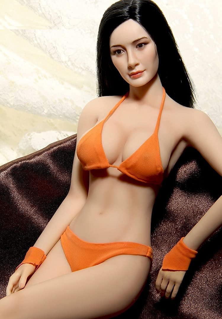 

[TOYBARJAPAN] Фигурка 1/6 TBLeague PLMB2014-S07 Западное женское тело, скелет из нержавеющей стали, большая грудь, бледное, голова и бикини в комплекте,