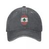 Lebanon Baseball Caps Classic Distressed Cotton Snapback Cap Unisex Style Outdoor Activities Caps Hat