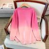 Plus-Size Women's Loose Round Neck Pullover Sweater, Bust 150/160 cm, Fits 200-350 Jin, Knit, Style 8047