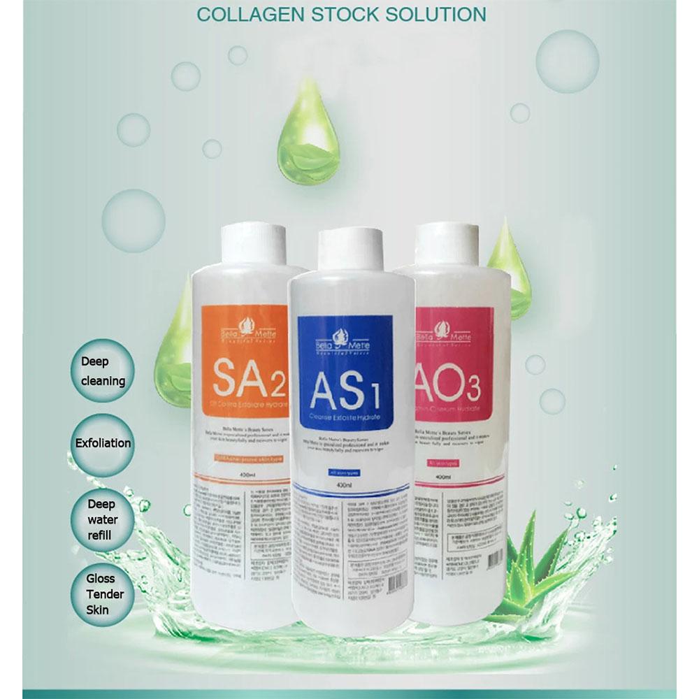 AS1/AO3/SA2 Skincare Solution Serum - 400ml Liquid for Oxygen Jet Small Bubble Machine Facial Care
