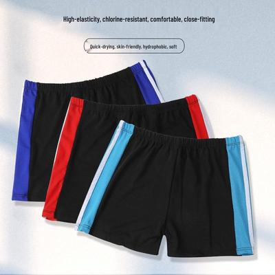 Herren Übergröße Colorblock Square Leg Badehose
