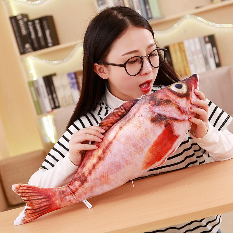 Plush Catnip Fish Toy & Teasing Stick for Cats
