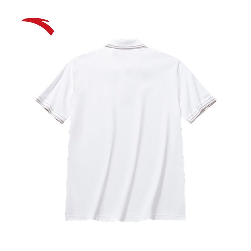 Anta Men's Contrast Color Breathable Short-Sleeve Polo Shirt