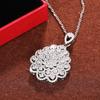 Exquisite Floral Cluster Pendant Necklace for Women Luxury Vintage Formal Neck Jewelry