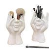 Nordic Creative Human Body Art Desktop Organizer: Multi-functional Pen and Makeup Holder