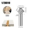 1/2" Shank R10 Arc Bending Router Bits, Woodworking Arc Bending Integrated Router Bits for Woodworking Milling Cutter Milling Cutter Sharp Sturdy