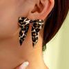 Leopard Print Vintage Bow Stud Earrings – 2025 New Advanced Charm