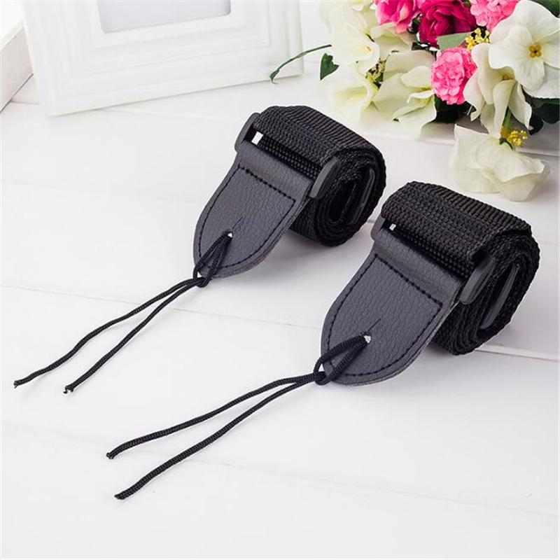 Guitar Strap  Leather Head Adjustable Shoulder Strap For Guitar Electric Guitar Bass Guitar Parts  Accessories Black New