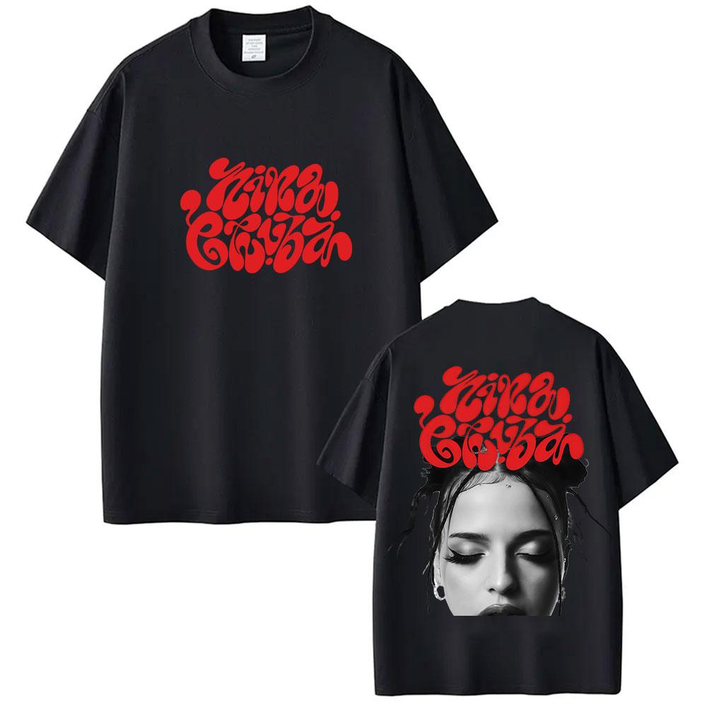 Singer Nina Chuba Arena Tour 2025 Graphic Tee Shirt Men Women Hip Hop ONeck Cotton Tshirts Fashion Oversized Short Sleeve Tees