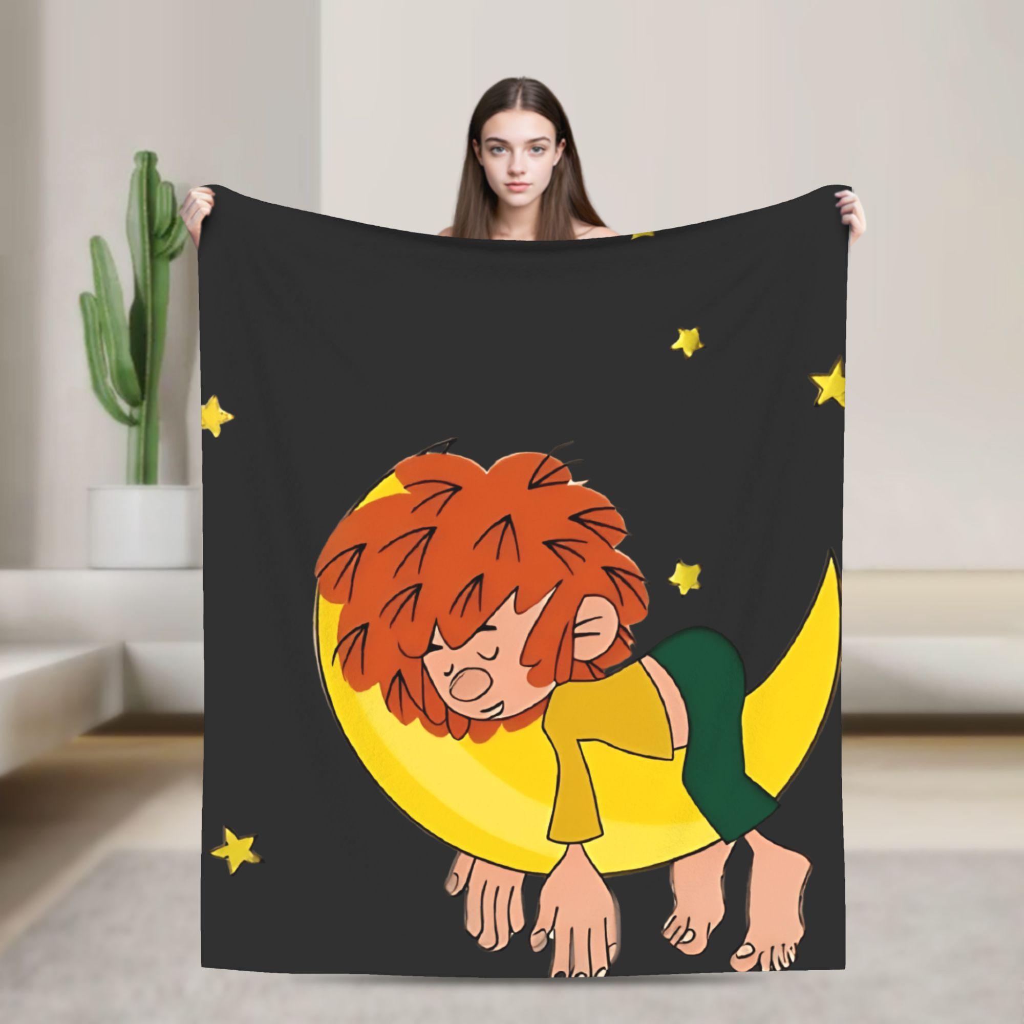 

P-Pumuckl Blanket Super Warm Comfortable Plush Throw Blanket For Child Home Decor Flannel Bedspread Bed Cover 75x90cm