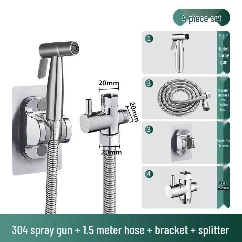 Комплект насадок-биде для унитаза из нержавеющей стали ZhiShi 304