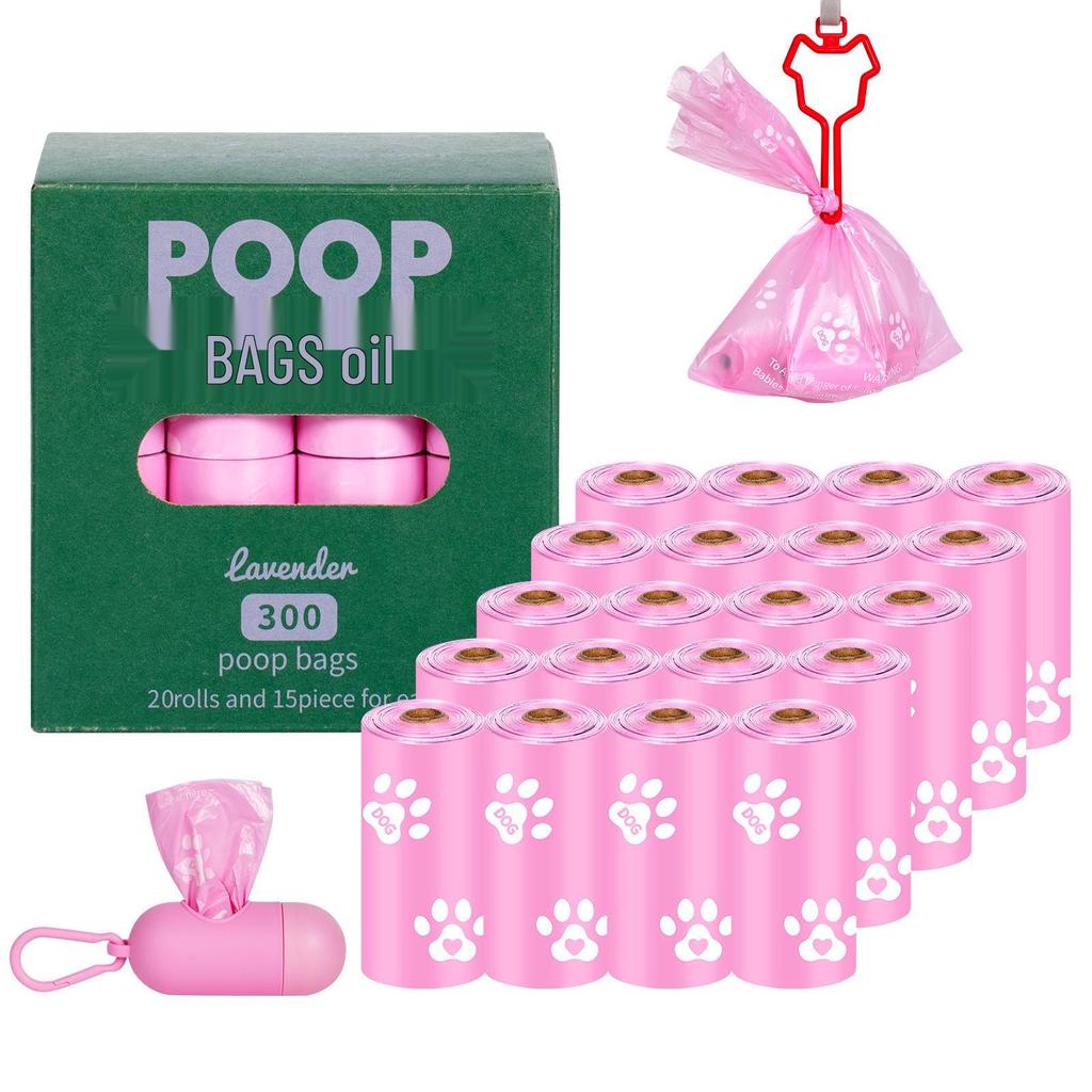 Eco-friendly Biodegradable Dog Waste Bags with Dispenser