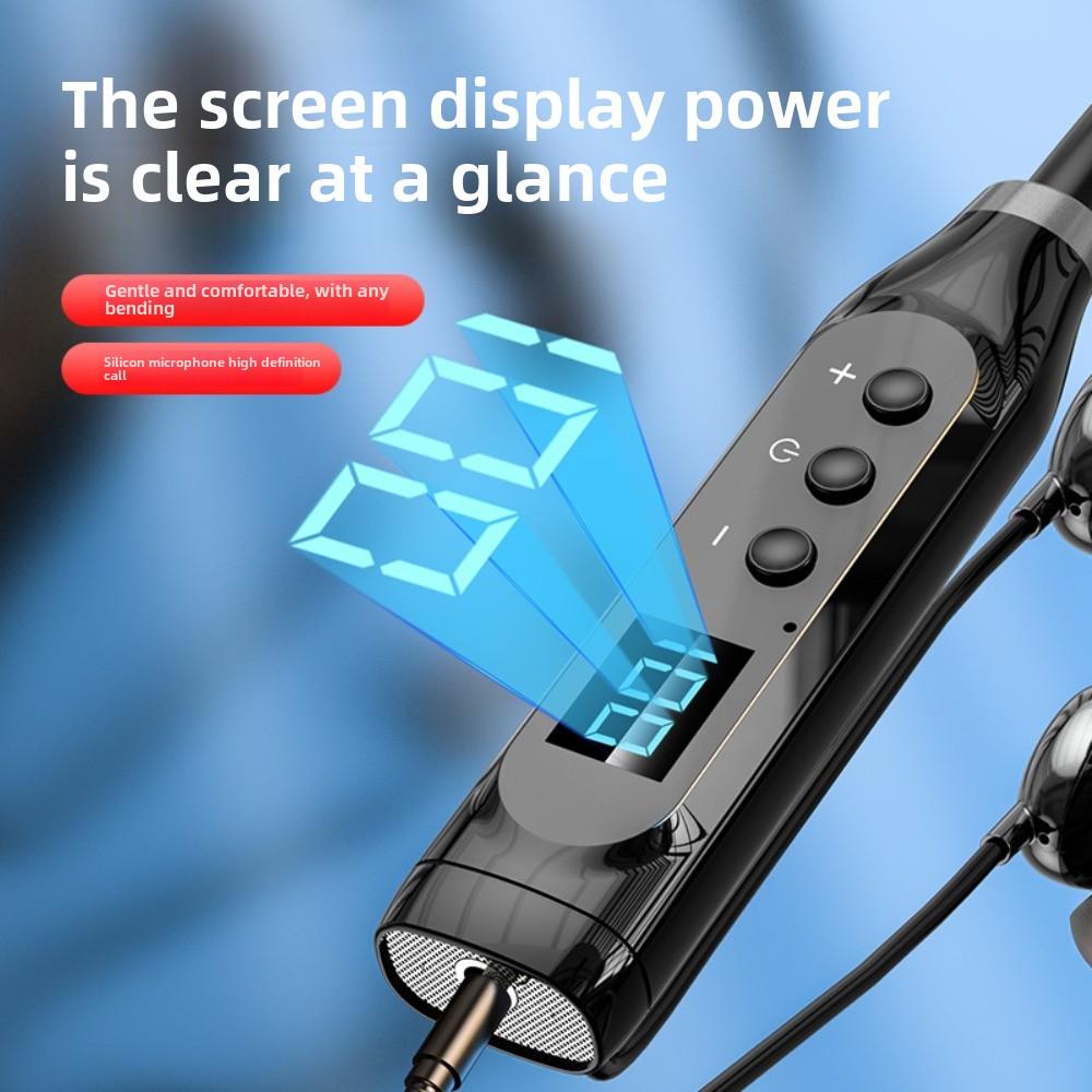 5.3 Wireless Bluetooth Headphone Neck Plug-in Card Ultra-long Life Plug-in Microphone In-ear Neck Bluetooth Headphone