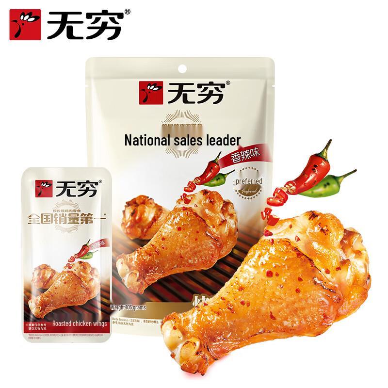 Wúqióng Ready-to-Eat Roasted Chicken Wing Snacks