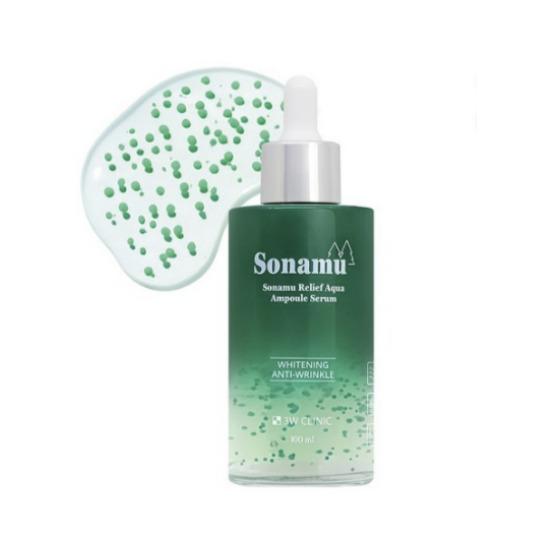 3W CLINIC Pine Relief Aqua Ampoule Serum Soothing Hydration Care 100ml