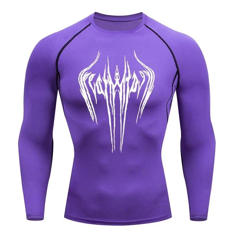 Men's Breathable Compression Sports T-shirt Short-sleeved Bodybuilding Fitness Sweatshirt Jogging Training Sportswear Top S-3XL