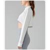 Women's Lapel Halter Sweatshirt Zipper Small Cardigan Short Top