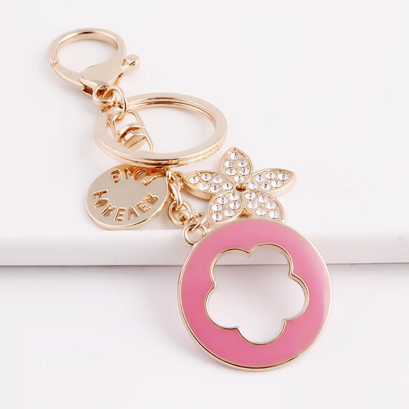 

Korean Style Clover Flower Keychain & Bag Charm for Women