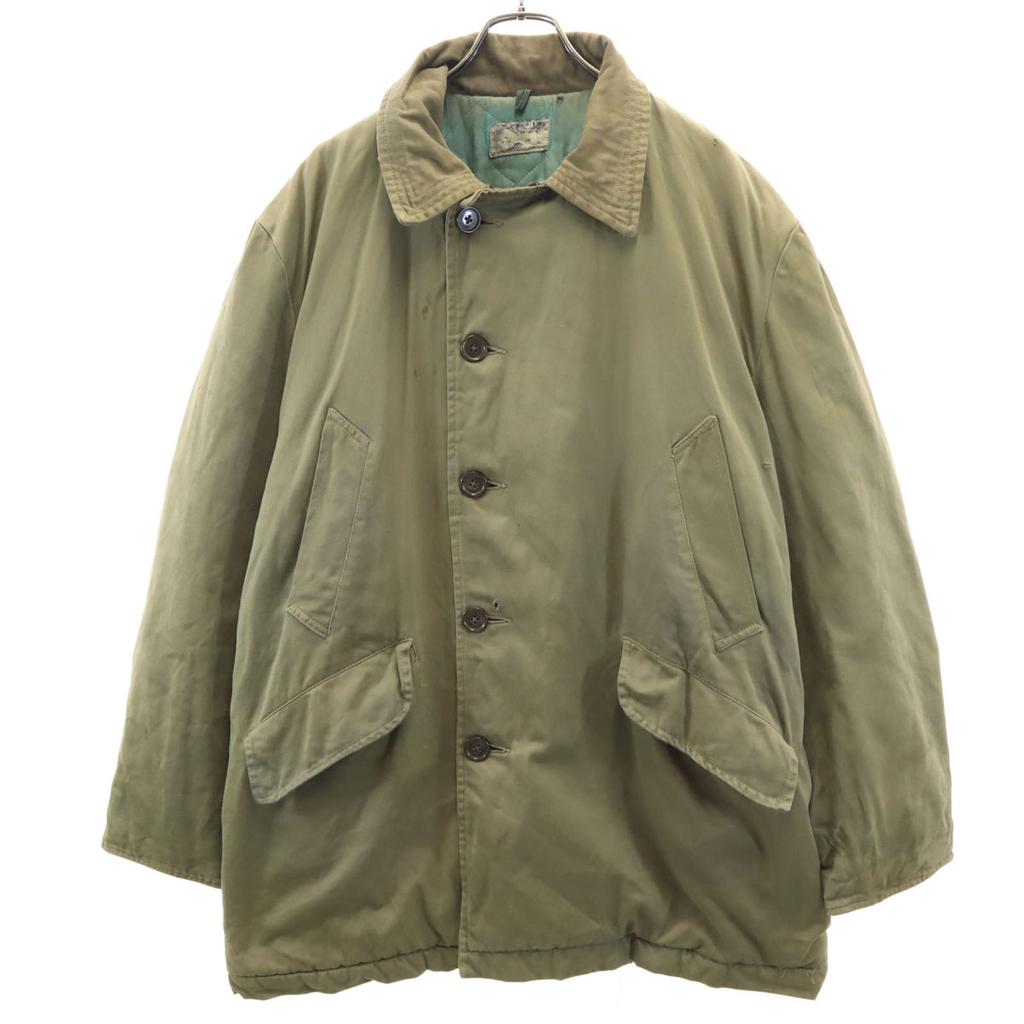 VINTAGE 40s 50s Crown Jump Spring Crane Civilian B-9 type Flight jacket Men's Used