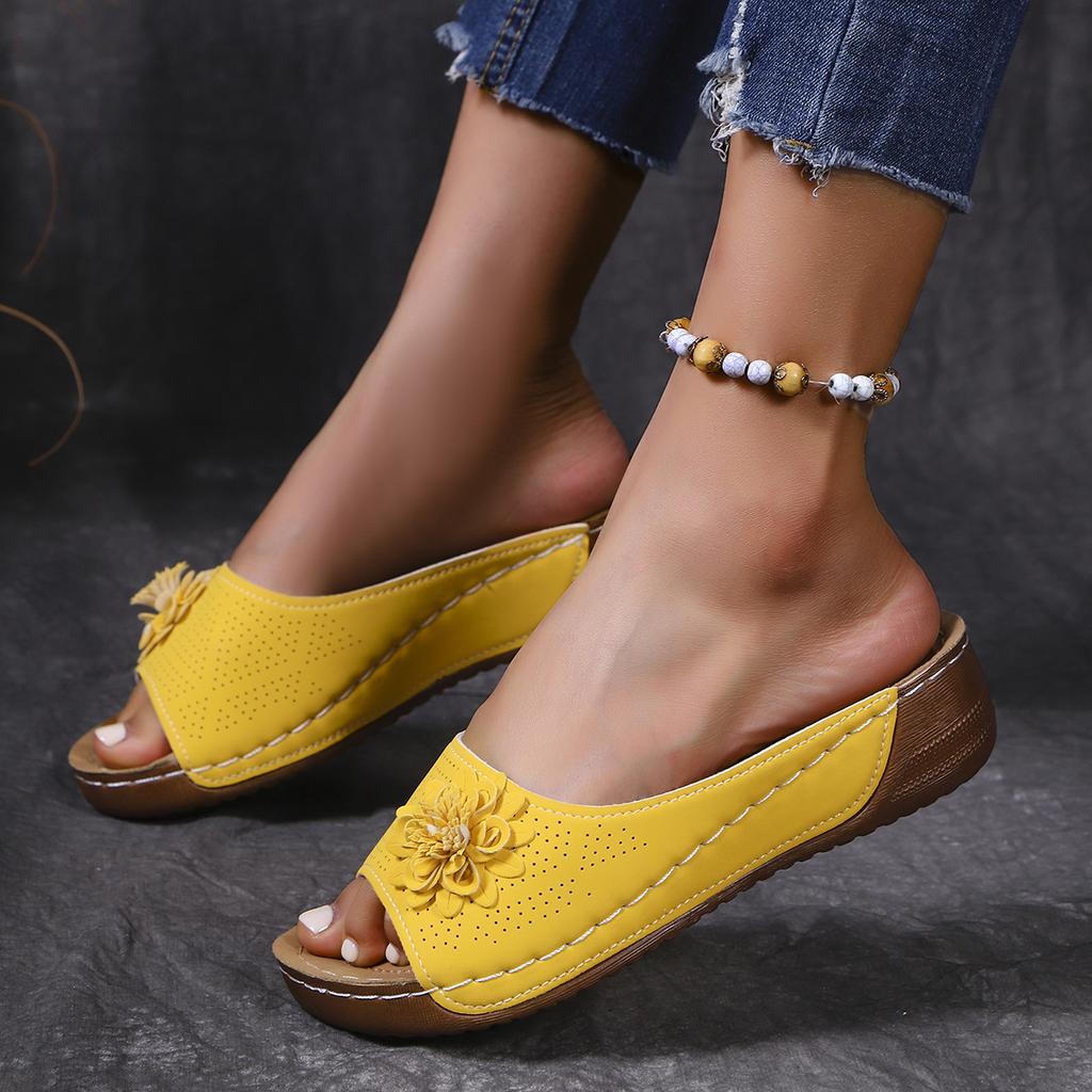 Fashion Woman Shoes Sandals Summer Soft Ladies Shoes Slides Women's Sandals Wedge Women's Shoes Outdoor Slipper Footwear Female
