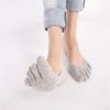 Women Ankle Invisible Non Slip Cotton Silicone Hosiery Five Finger Toe Socks