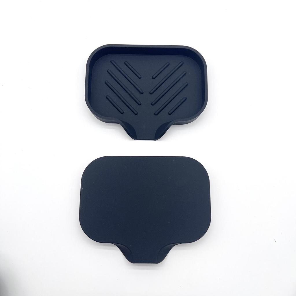 Non-Slip Silicone Soap Dish and Draining Mat for Kitchen & Bathroom