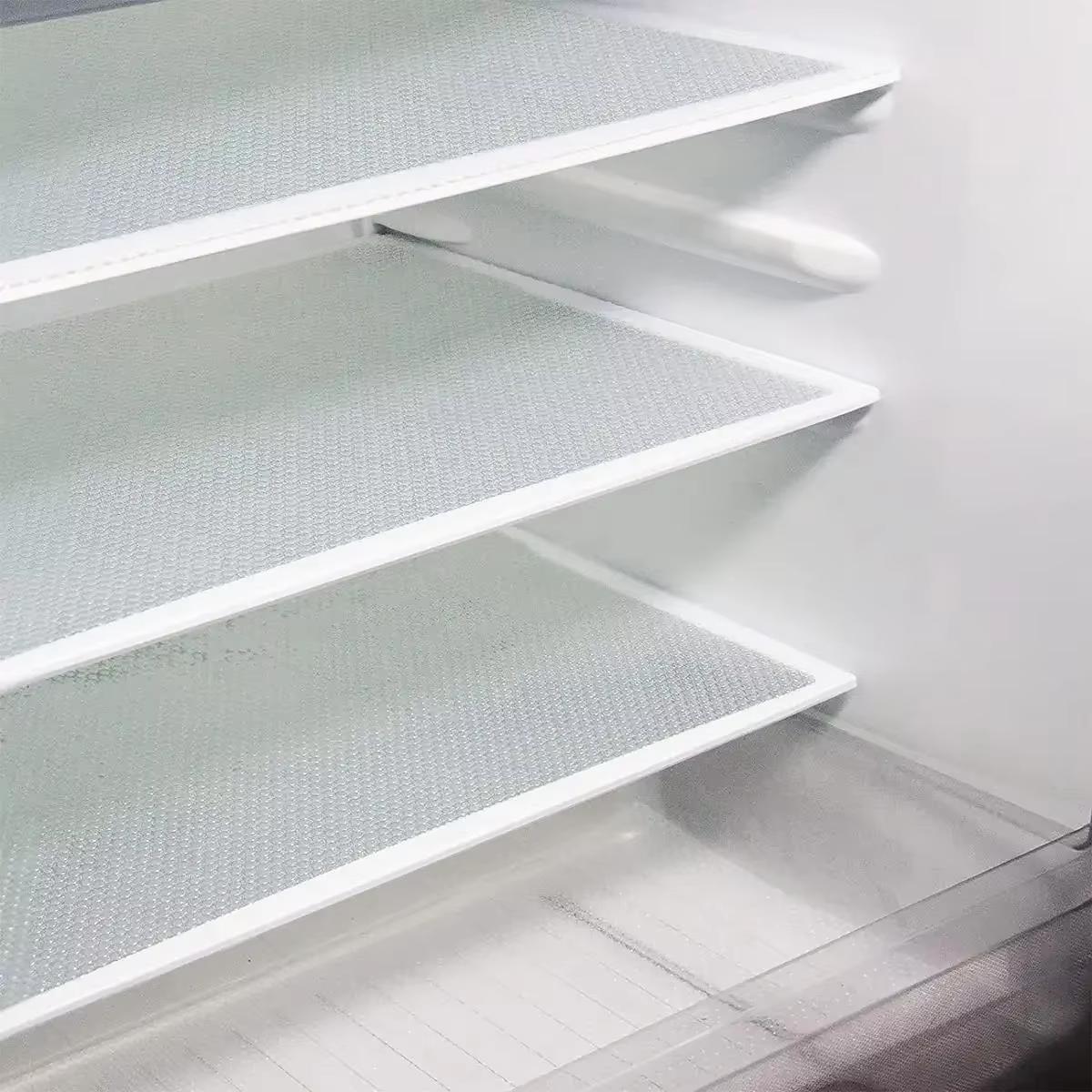 

4PCS EVA Fridge & Cabinet Liner - Waterproof Oil-Proof Washable Mat with Thermal Insulation, Mildew-Resistant Kitchen Pad 45 30