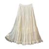 French Fairy-Tale High Waist Mesh Skirt - Women's Autumn 2025 A-Line Pleated Design