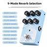 Guitar Effect Pedal Digital Reverb Pedal Digital Modeling Reverb Effector with 9 Mode Reverb Selection for Guitar Bass - MINI-UNIVERSE