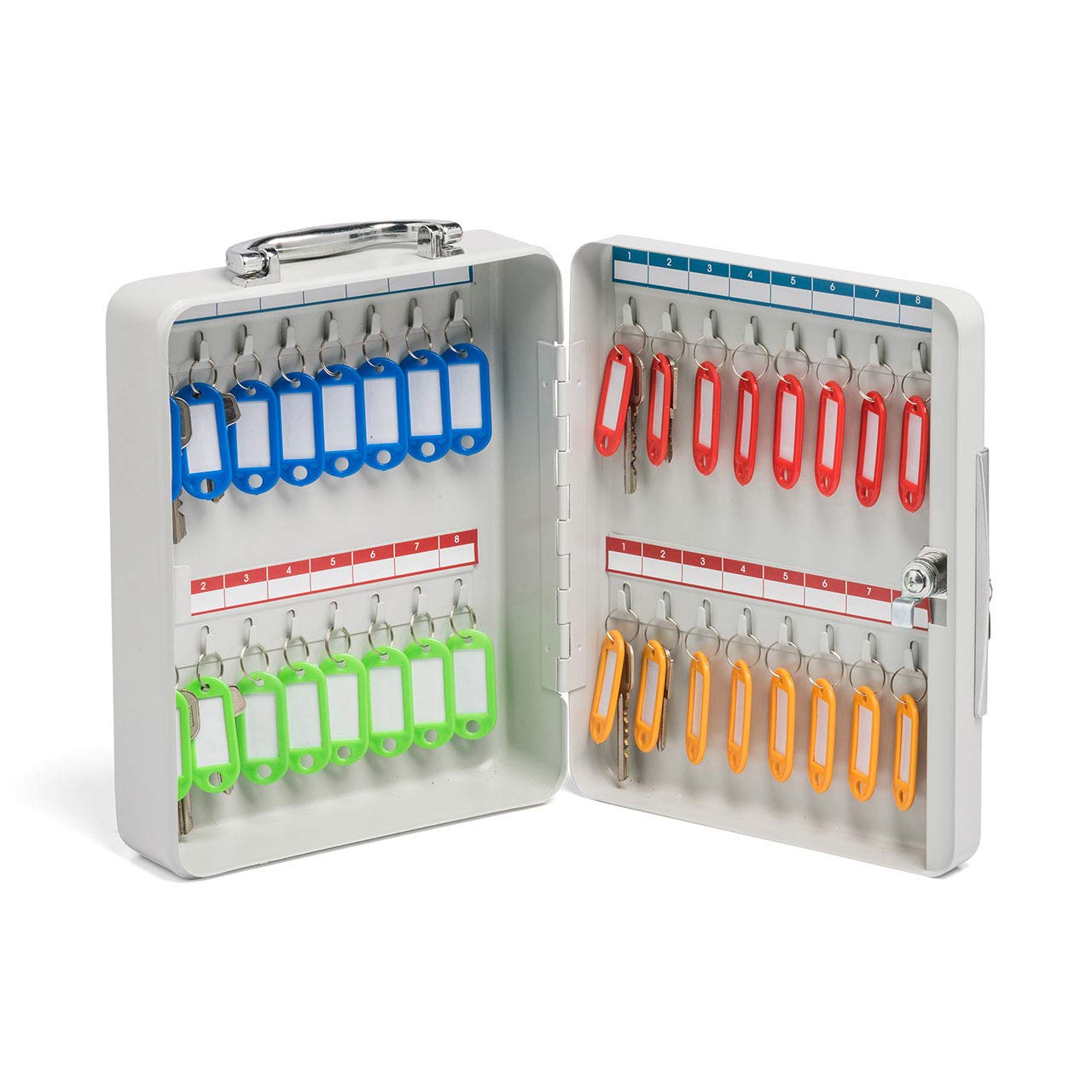 

Sanwa Direct Key Box, 32 Keys, Wall-Mounted, with Handle, Tag Included, 200-SL059