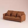 Realistic Sofa Model Figure with Three Seats Design Miniature Furniture for 1/12 Scale Doll House Scene Landscape Props