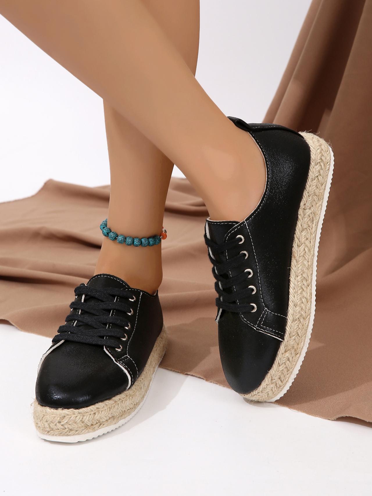 

Осенне-зимние модные новые однотонные женские повседневные и удобные теплые тапочки на плоской подошве с круглым носком и неглубоким ртом на шнуровке 43