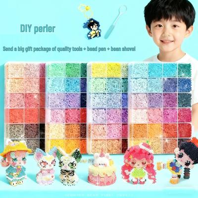 Pindou 3D Fused Beads DIY Kit for Kids - Complete Set and Refill Pack