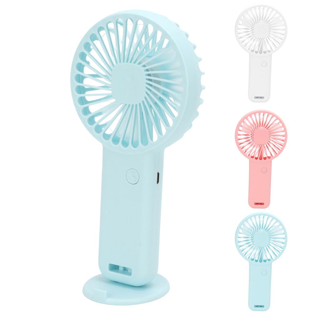 Handheld Fan Portable USB Charging Small Pocket Fan Battery Powered Mute Fan with USB Wire for Kids 