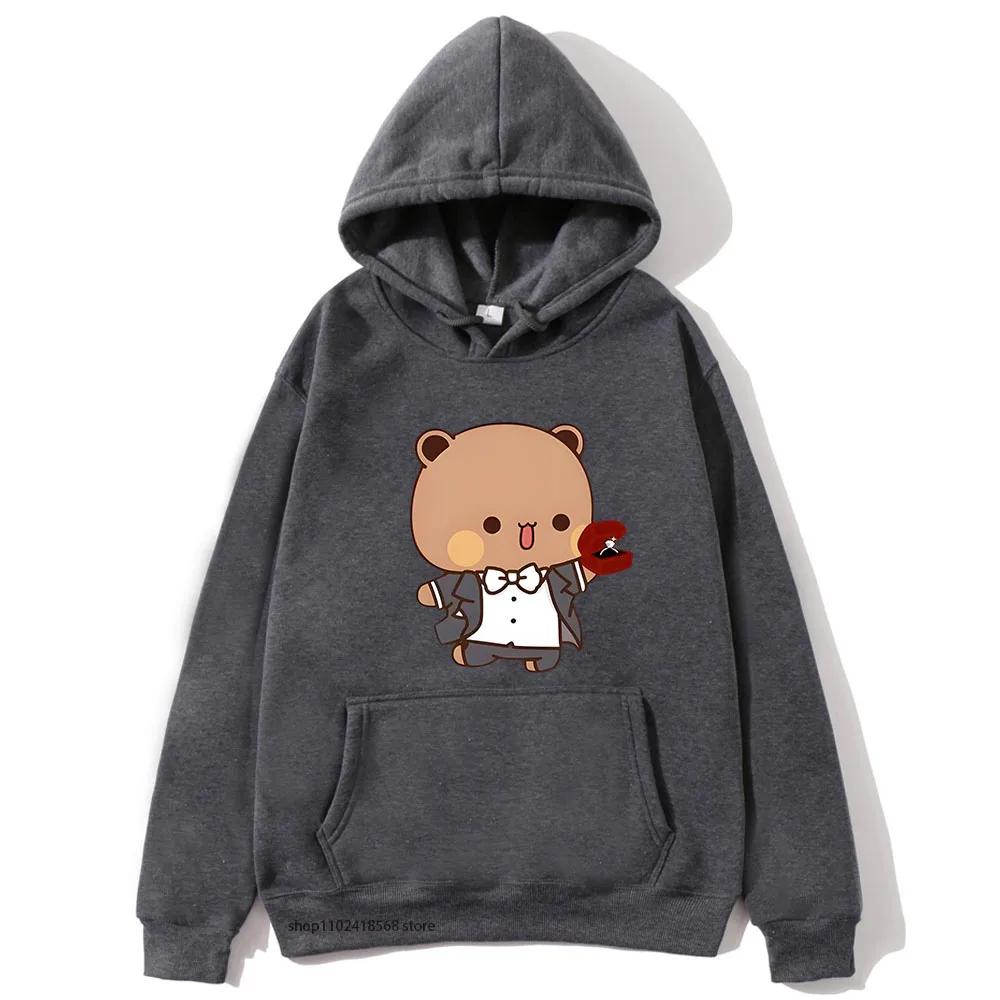 Marriage Bubu Dudu Panda Baby Bears Hoodies Women Couple Sweatshirts Kawaii Girl Boy Clothing Y2k Pullover Unisex