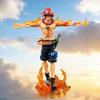 28cm One Piece Ace Anime Figure Portgas D Ace Figures Action Figures Gk Figurine Pvc With Light Statue Model Christmas Toy Gifts