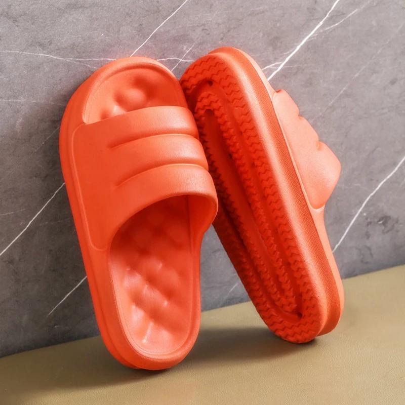 Fashion Women Thick Platform Cloud Slippers Indoor Home Non Slip Bathroom Slides Woman Soft Sole Eva Slippers Summer Beach Flip Flops