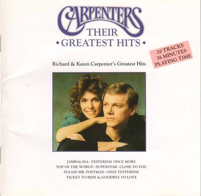 CD CARPENTERS - Their Greatest HITS POCM1520 A&M 1994 Japan Pop Used