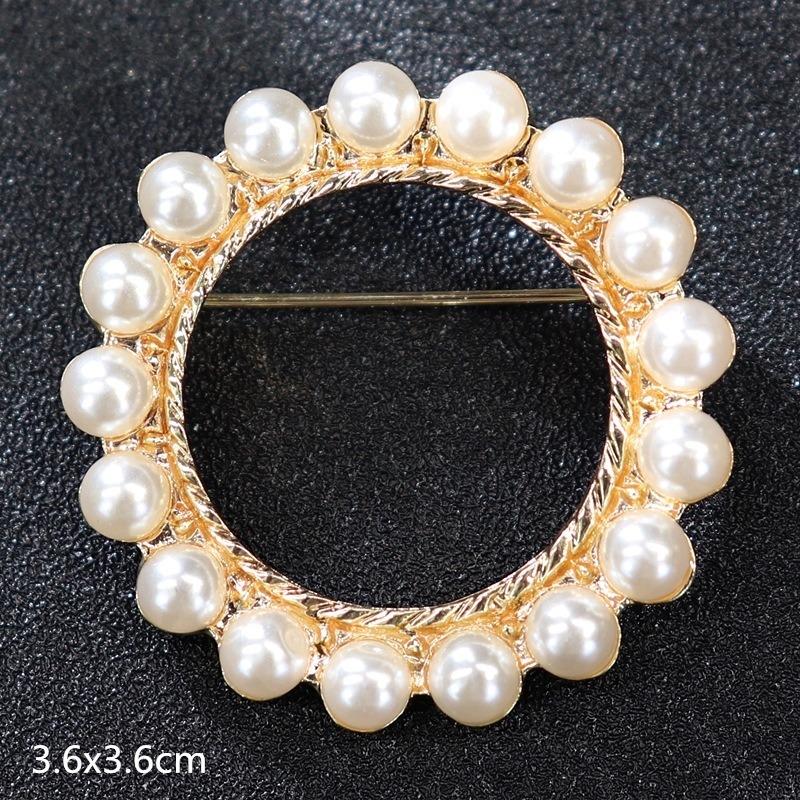 Genuine Professional Amasht Brooch Retro High-end Temperament Luxury Pearl Diamond Pin Women's Suit and Accessories