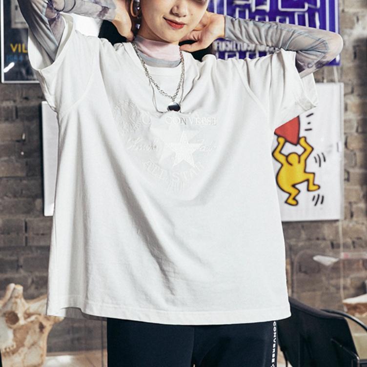 Converse Chuck 70S Embroidered T-Shirt Asia Sizing 'White' Men's 10021980-A01